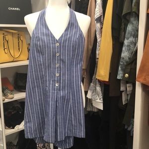 Romper with halter on the back